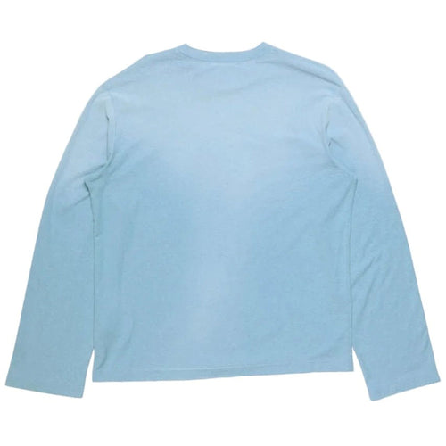 Acne Sprayed 1996 Logo Long Sleeve T-shirt Corn Flower Blue