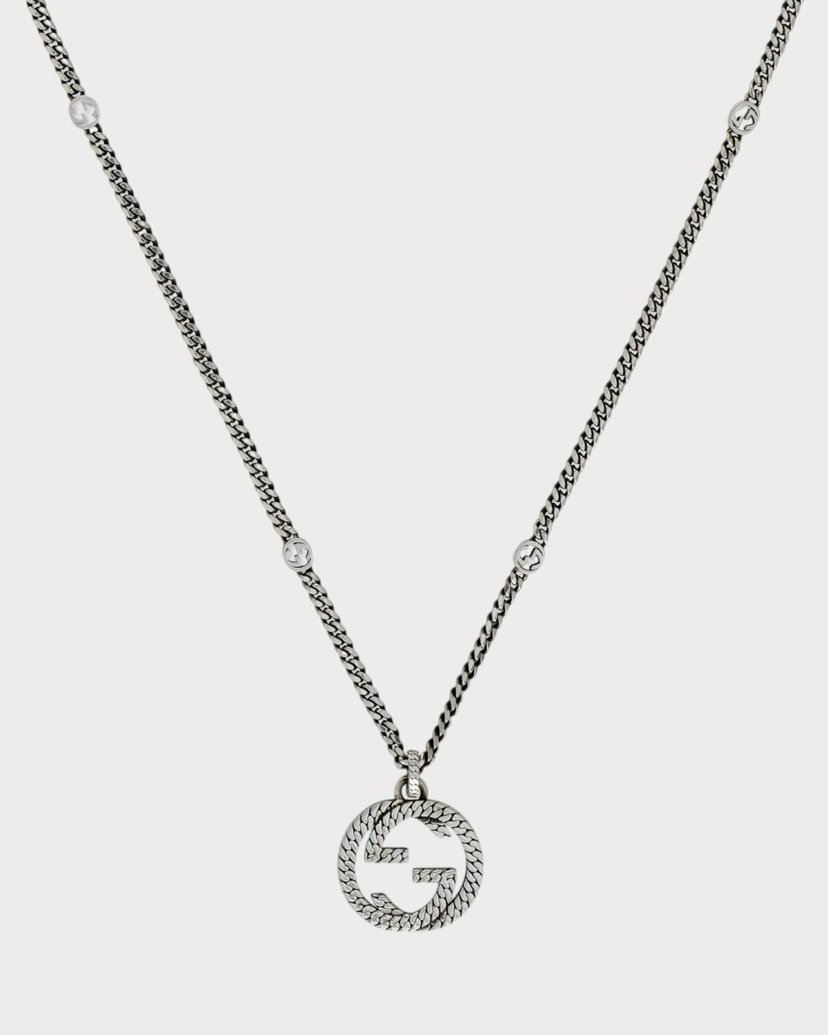 GUCCI Gucci Interlocking Necklace 925(Silver)